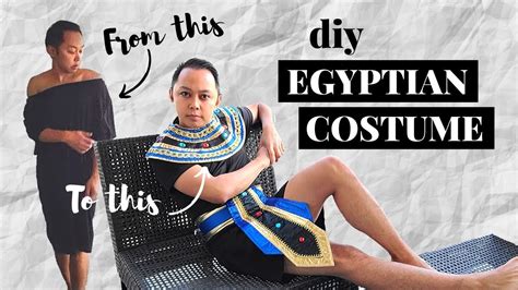 how to make an egyptian costume diy youtube