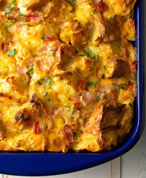 Fluffy Strata Recipe Overnight Breakfast Casserole Recipe Cart