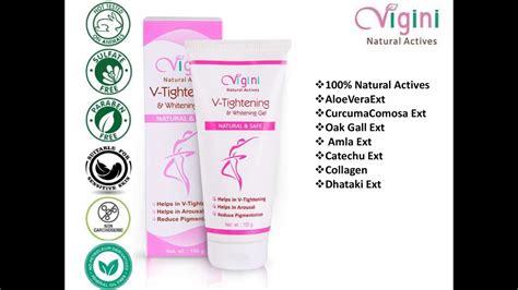 vigini 100 natural actives vaginal v tightening gel cream for revitalizing regain vaginal tone