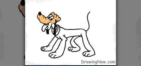 How To Draw Walt Disney Character Pluto Drawing
