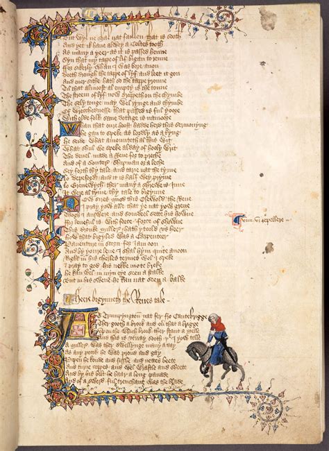 The Ellesmere Manuscript The Canterbury Tales The British Library