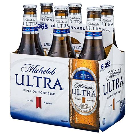 Cerveza Importada Michelob Ultra 6 Botellas De 355 Ml Cu Walmart