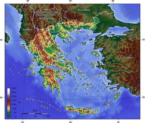 Landkarten Von Griechenland Maps Of Greece