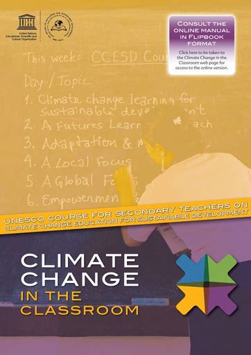 Climate Change In The Classroom Unesco Course For Secondary Teachers