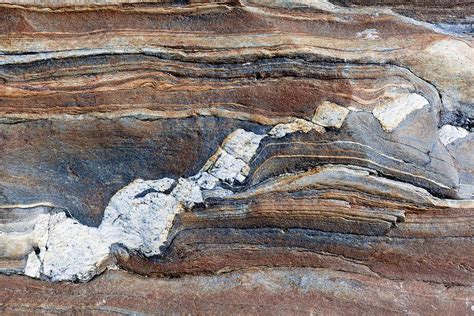 Quartz Vein In Gneiss Rock Photograph By Dr Juerg Aleanscience Photo