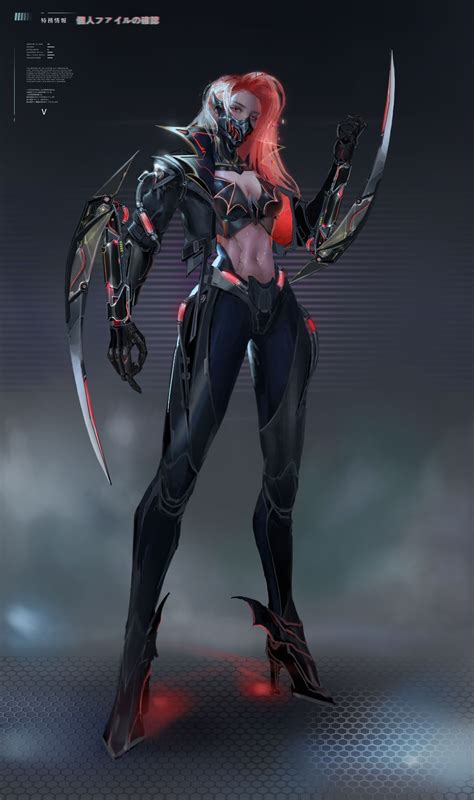 Artstation Cyberpunk ：vampire V Cyberpunk Female Female Cyborg