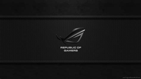 Wallpaper Black Logo Laptop Republic Of Gamers Brand Screenshot