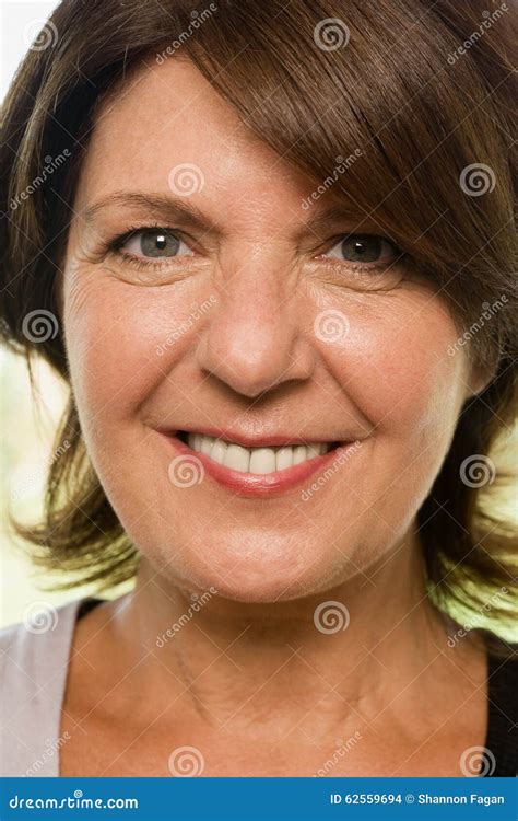 Portrait Of A Mature Woman Stock Photo Image Of Enjoying 62559694