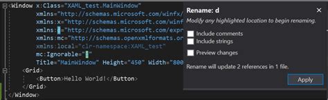 Xaml Code Editor Visual Studio Windows Microsoft Learn