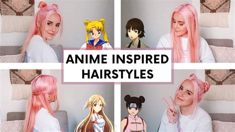 4 Easy Anime Inspired Hairstyles Youtube