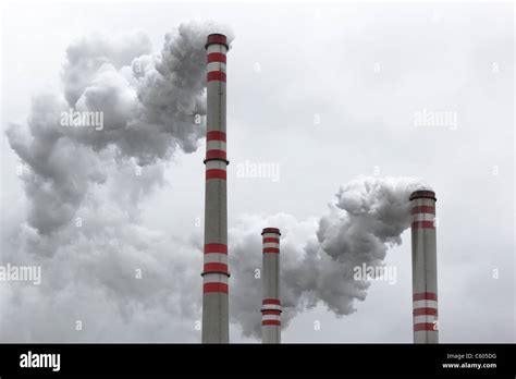 Air Pollution From Coal Power Plant Stock Photo Alamy