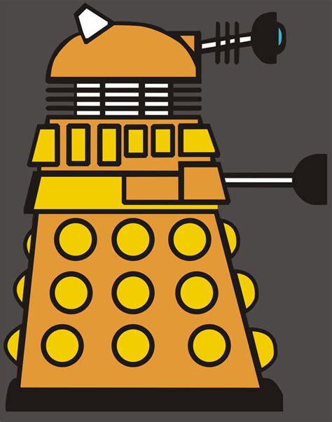 Simple Dalek Vector By Beardedtoast On Deviantart