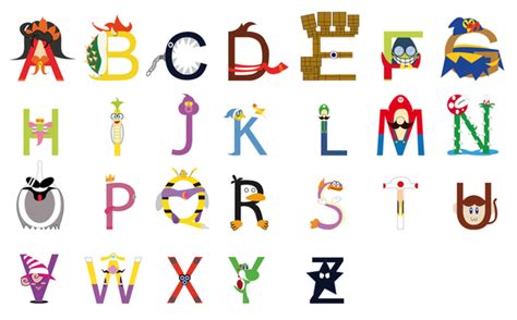 Alphabet Super Mario Nintendo