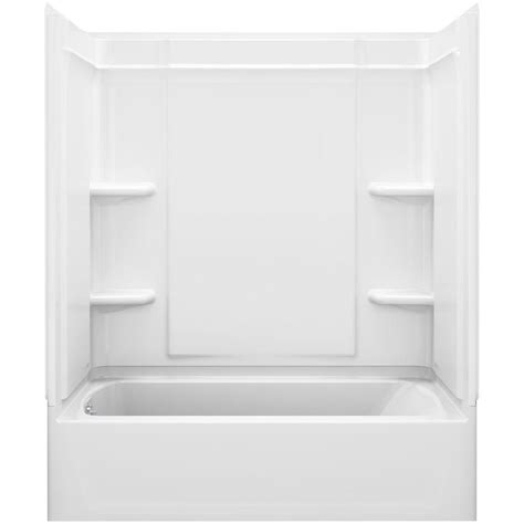 With so many bathtub models on the market to choose from, finding the most suitable you're your needs can be overwhelming. STERLING Ensemble Medley 60 in. x 31.125 in. x 74.25 in. 4 ...
