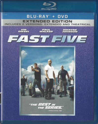Fast Five Blu Ray Dvd 2011 Film Extended Edition 25192107191 Ebay