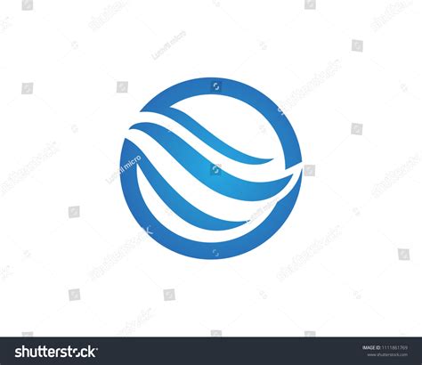 Wave Water Logos Template Stock Vector Royalty Free 1111861769