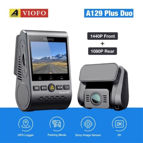 Viofo A129 Plus Duo Dual Channel Dash Cam 2k 1440prear 1080p 5ghz Wi