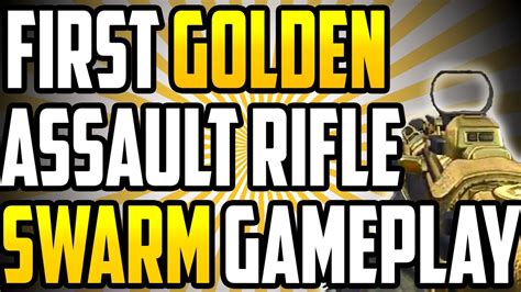 Black Ops 2 First Golden Assault Rifle Swarm Gameplay With Mtar Youtube