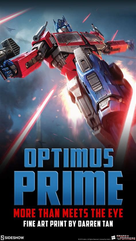 Transformers Optimus Prime More Than Meets The Eye Art Print Optimus