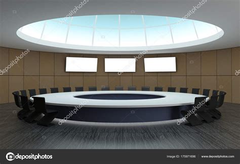 Round Conference Room For Meetings Stock Photo By ©denisik11 175971696
