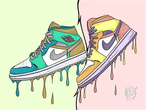 Nike Air Jordan Retro Mids Procreate Art Artist Artwork