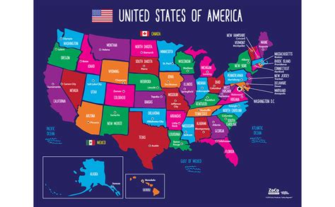 Map Of United States With Capitals Photos