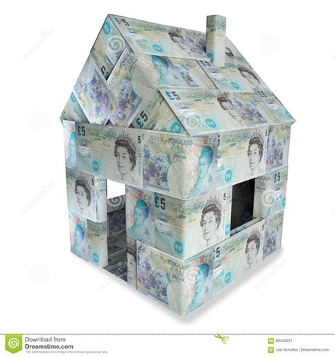 Renovate a house and win a home. Huis Gemaakt Die Van Engels Pond Sterling 5 En Klein Geld ...