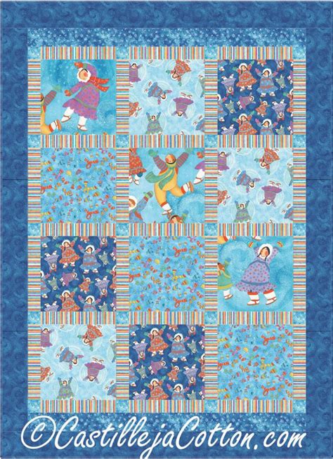 Easy Dozen Quilt Pattern Cjc 48581 Advanced Beginner Lap And Throw