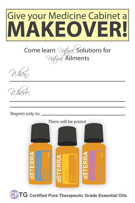 Items Similar To 4x6 Doterra Class Invitation Instant Download