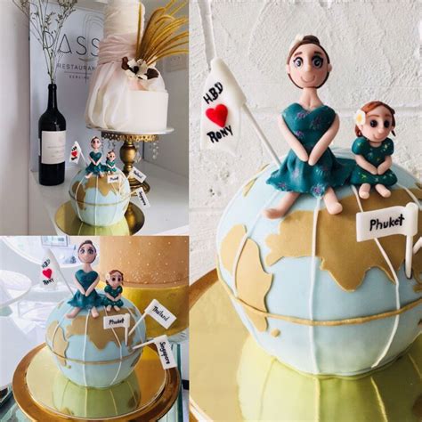 So easy anyone can make it! Globe birthday cake 😘😘