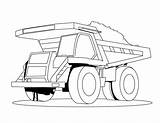 Dump Truck Coloring Pages Printable Kids sketch template