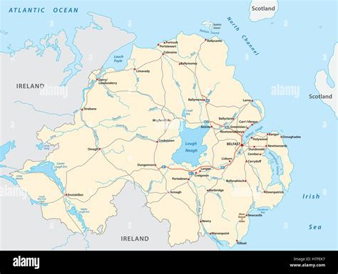 Northern Ireland Map Hi Res Stock Photography And Images Alamy