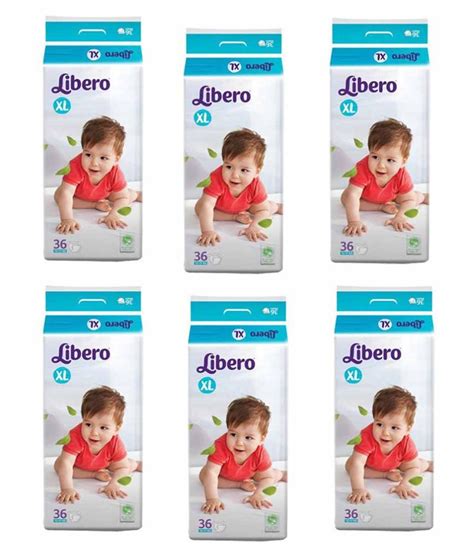 Libero White Baby Diaper Set Of 6 Buy Libero White Baby Diaper Set