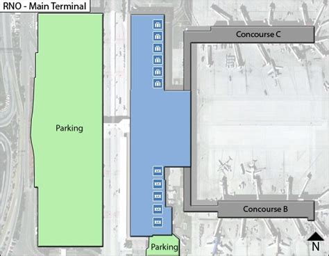 Reno Tahoe Airport Map Rno Terminal Guide