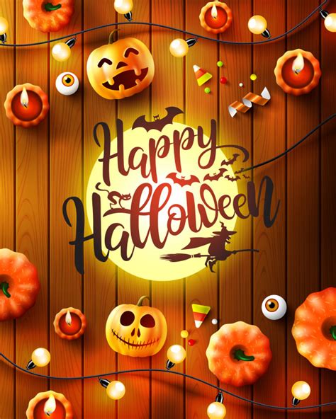 Happy halloween humor greeting card | zazzle.com. Happy halloween greeting card with letterings, carved pumpkins and decoration Vector | Premium ...