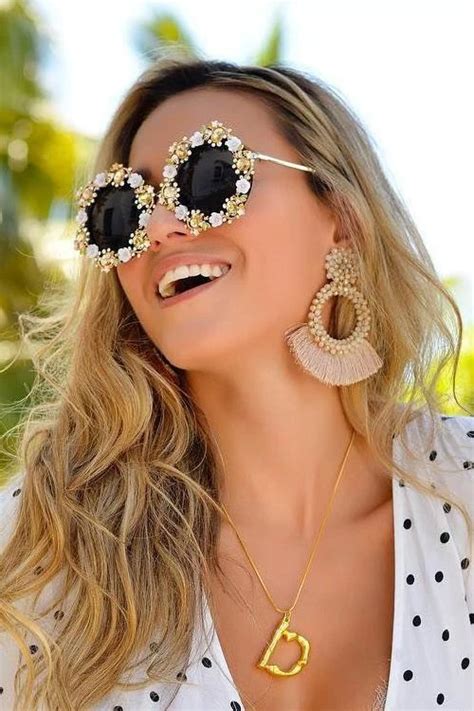 Flower Rhinestone Sunglasses Rhinestone Sunglasses Sunglasses Designer Accessories Fashion