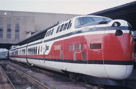 October 1971 Amtraks United Aircraft Turbo Train Was About To Leave