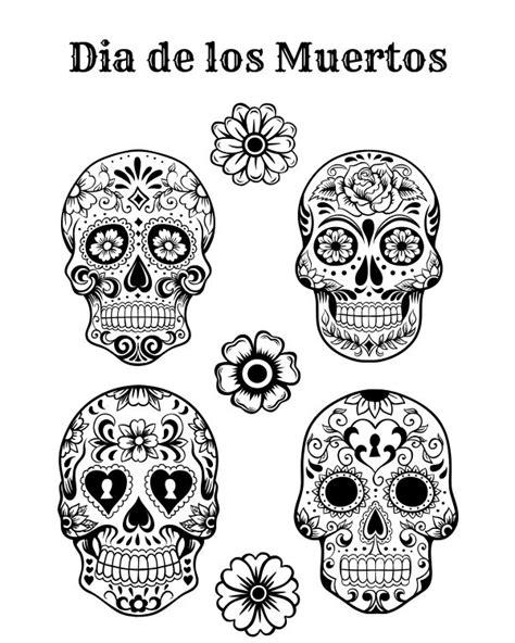 Find everything you need for a printable party here. Free Printable Dia De Los Muertos Coloring Page | Mama ...