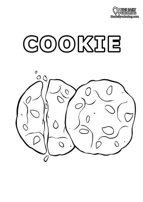 Cookies Cartoon Coloring Page Coloring Pages