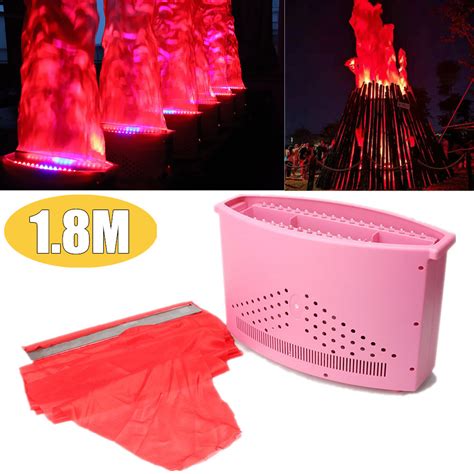 Topchances 36 Led Red And Blue Fake Flame Fire Light Stage Show Simulated