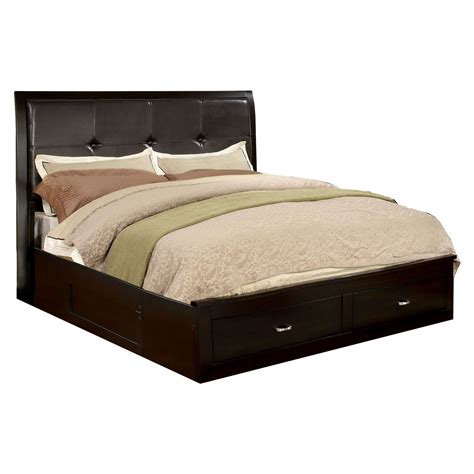 Build a farmhouse style platform bed with storage drawers. Modern Full Size Storage Platform bed with Leatherette ...