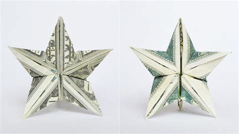 Money Star Origami Dollar Tutorial Diy Christmas Decoration Idea Youtube