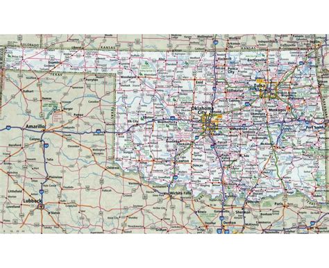 Map Of Oklahoma Cities