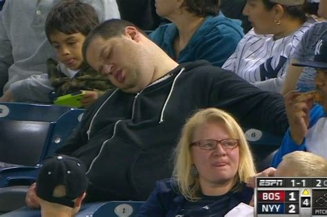 Fan Caught Sleeping At Yankees Game Suing Espn For 10 Million In