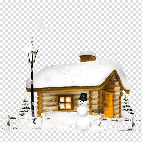 Winter House Drawing Winter Cottage Snow Home Log