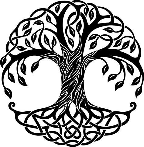 Clip Art Tree Of Life Vector Black And White Png Clipart Images And Photos Finder