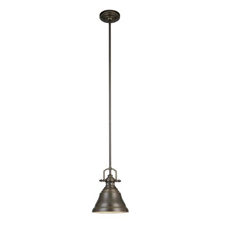 The metal shades with the white interiors provide ample light right where you. Shop allen + roth 8-in W Bronze Mini Pendant Light with ...