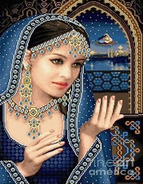 Diy 5d Diamond Painting Beautiful Indian Lady Diamond Mosaic Icon Full
