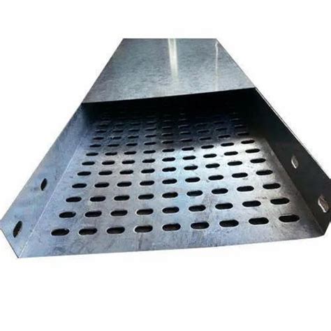 Hot Dip Galvanized Rectangular Perforated Type Cable Tray With Cover At