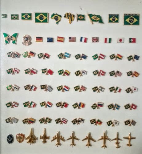 Pins Da Bandeira Do Brasil E Cruzadas 10 Peças Frete Grátis